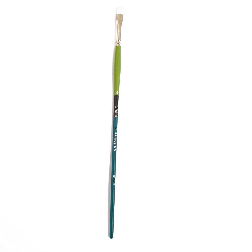 Princeton, White, Brushes, Art & School, Snap White Taklon Bright, 4, 402213